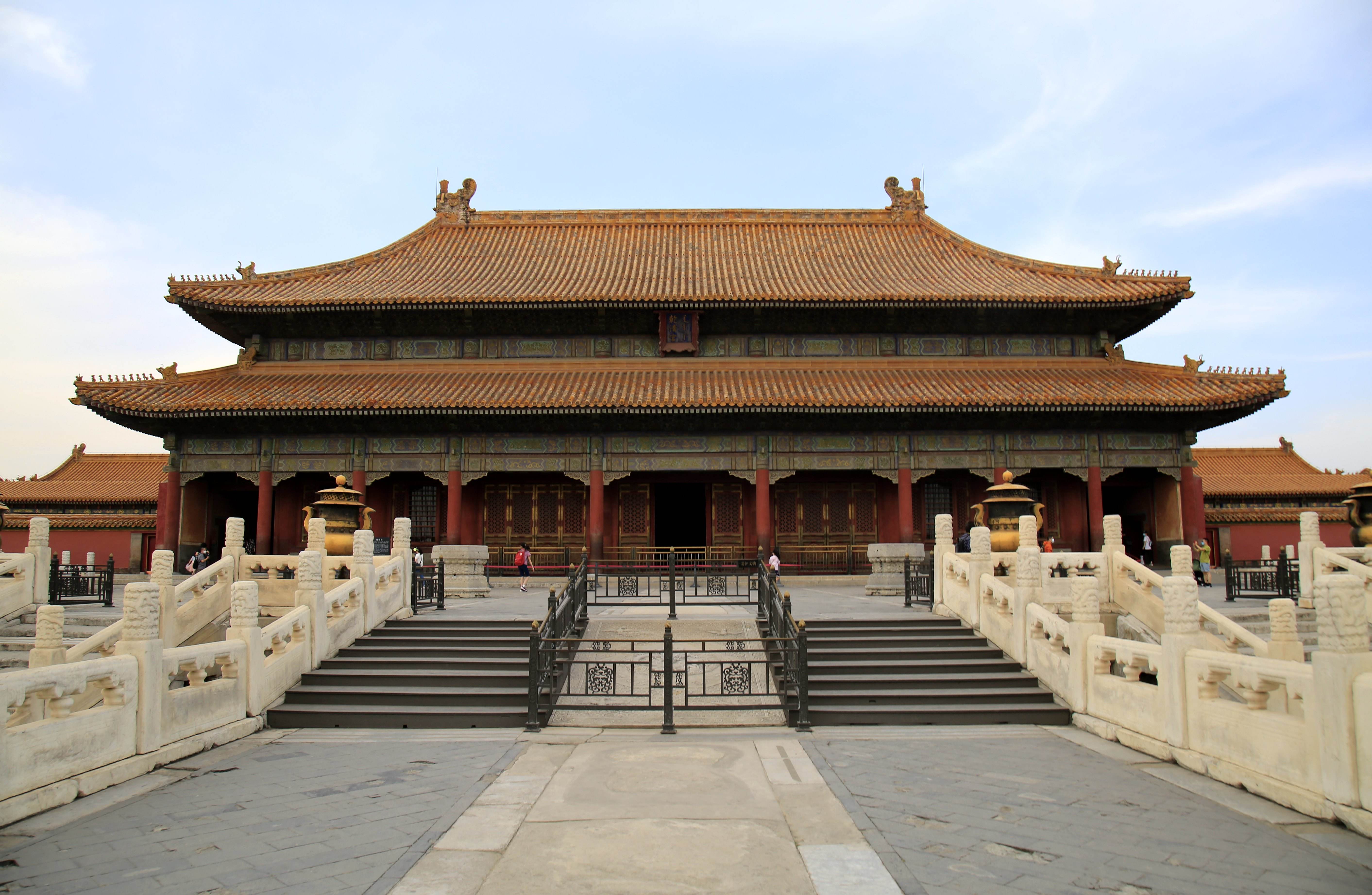 Three Rear Palaces: Palace of Heavenly Purity, Hall of Union, and Palace of Earthly Tranquility