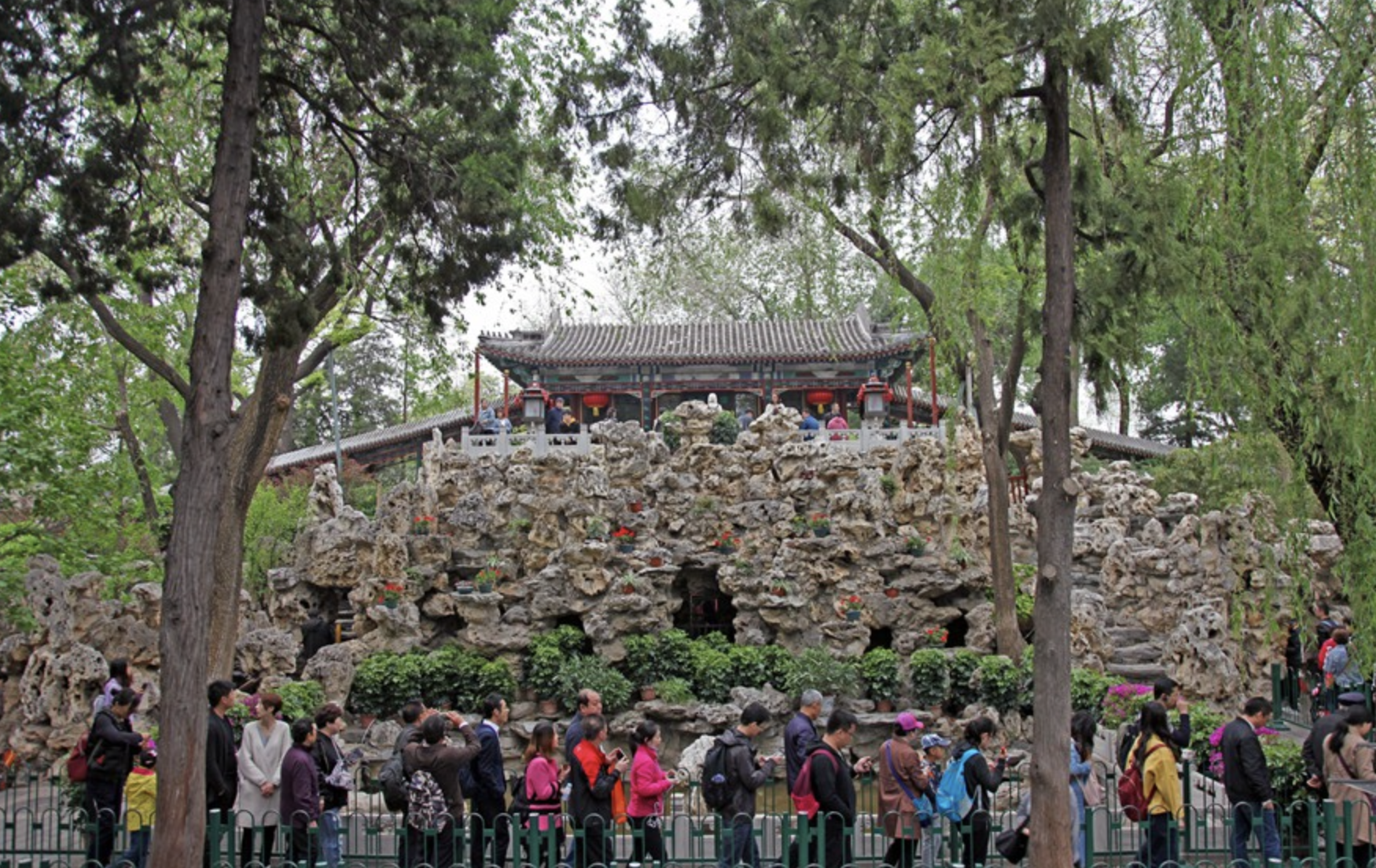 Path to the Clouds, Moon-Inviting Terrace, Emerald Rock, and the "Fu" Stele