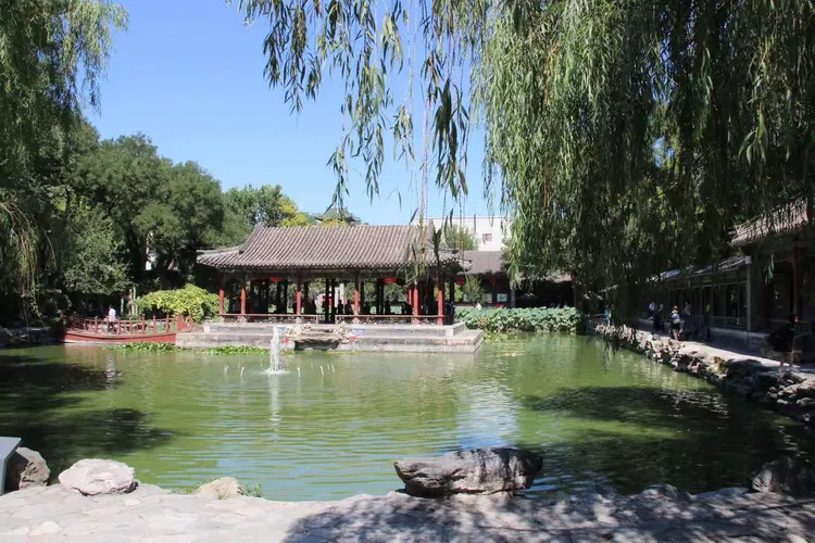 Square Pond Pavilion, Miaoxiang Pavilion, Dragon King Temple, and Archery Range