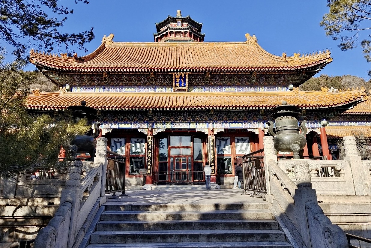 Hall of Dispelling Clouds, Tower of Buddhist Incense and Sea of Wisdom