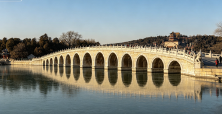 Seventeen-Arch Bridge and South Lake Island