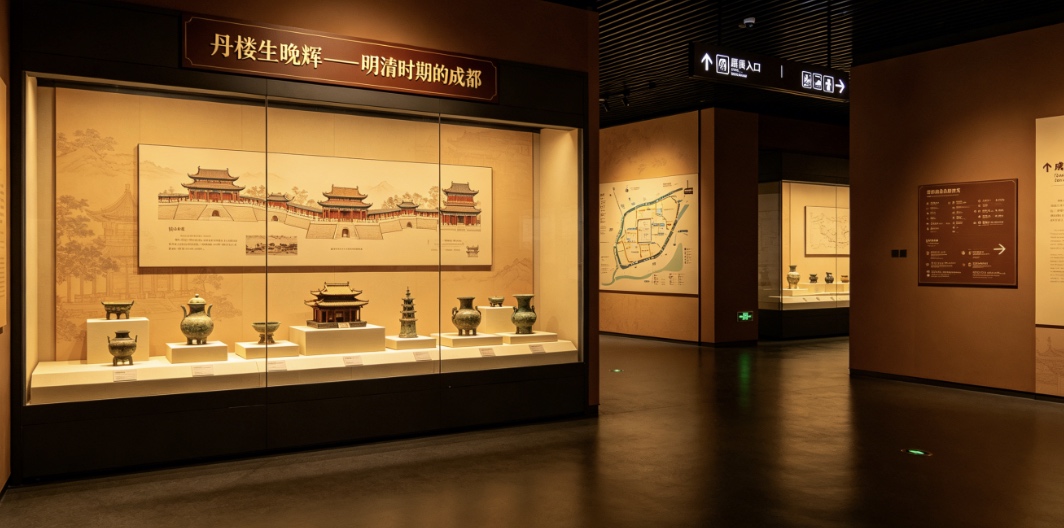 3F · "Red Towers Glow in the Evening" — Chengdu in the Ming and Qing Period