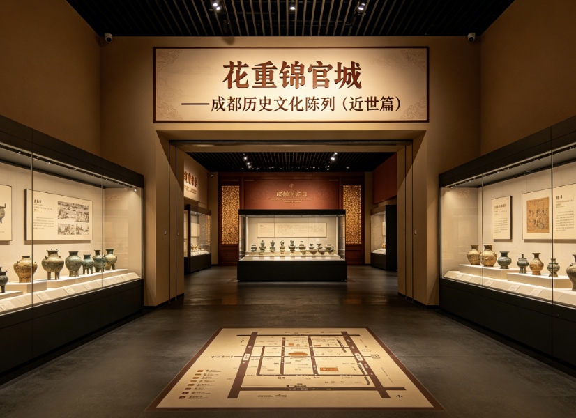 4F · "Flowers Weigh Down Brocade City" — Chengdu Historical and Cultural Exhibition (Modern Period)