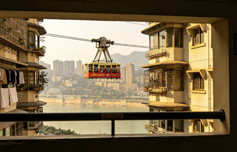 Cable-Car Frame Window
