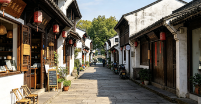 the main street of Xiaohe Straight Street